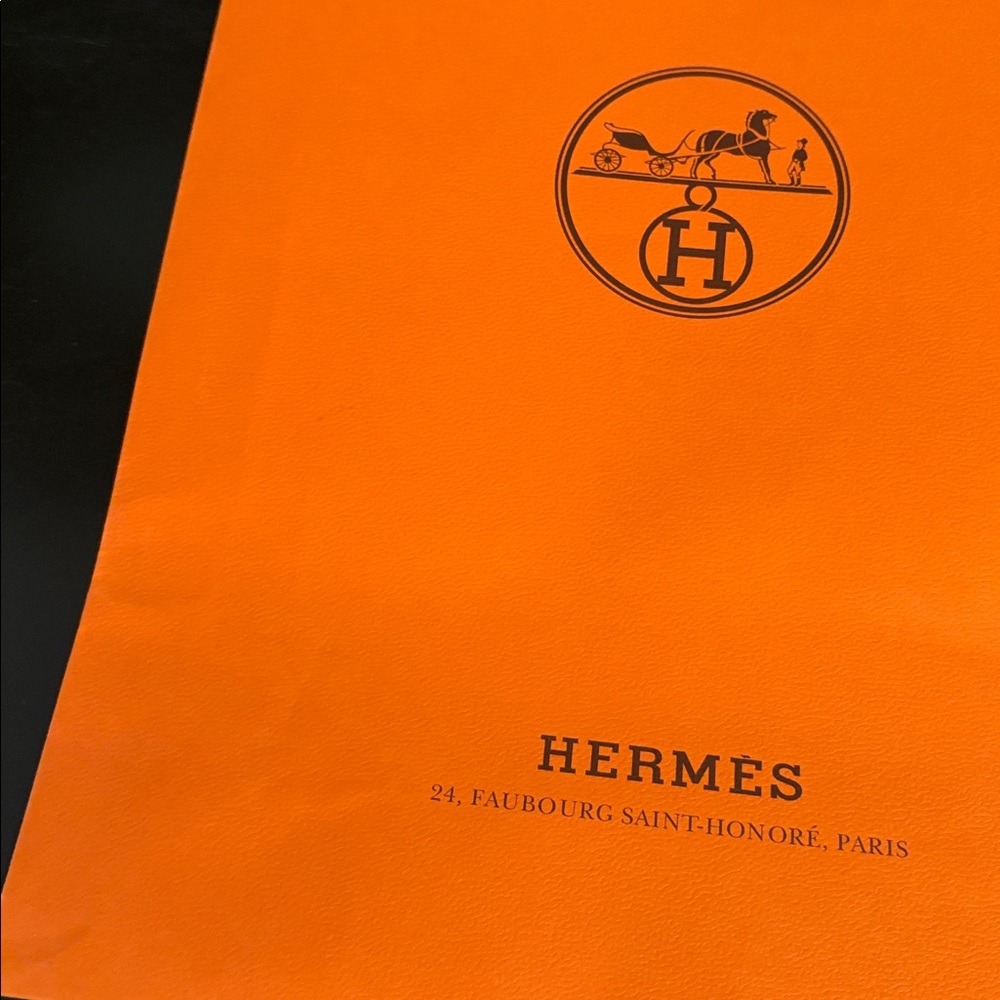 Hermes Orange Shopping Bag - Picture 9 of 11